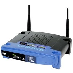 Linksys Wireless-G Broadband Router with SpeedBooster WRT54GS - Wireless router + 4-port switch - Et... Router Image