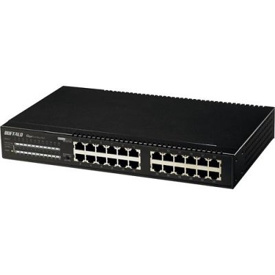 BUFFALO 24-Port 10/100/1000 Mbps Gigabit Ethernet Switch Router Image