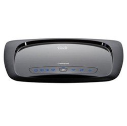 Cisco - Linksys Wireless-n Home Router - Black (wrt120n) Router Image