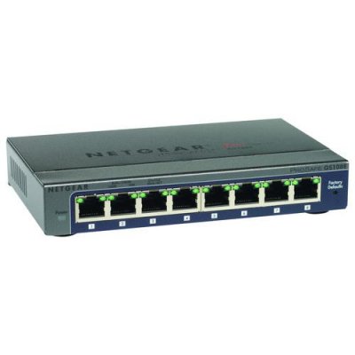 Netgear ProSafe Plus 8-Port Gigabit Ethernet Switch Router Image